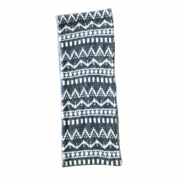 American Eagle NWOT alpaca blend grey & cream warm infinity scarf cold weather - Picture 4 of 8